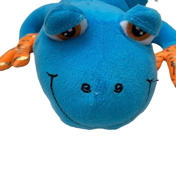 Fun Express Plush Chameleon Blue Iridescent Spots - Picture 2 of 9